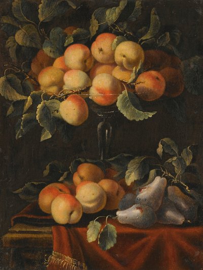 Still Life with Fruit and Glass Tazzas by Carlo Manieri